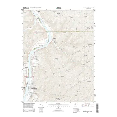 2014 Map of New Martinsville, 2014 Print