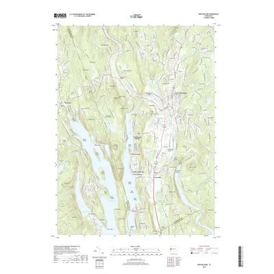 2018 Map of New Milford, 2018 Print