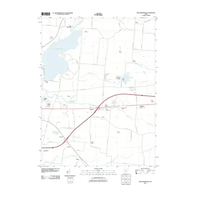 2010 Map of New Moorefield, 2010 Print