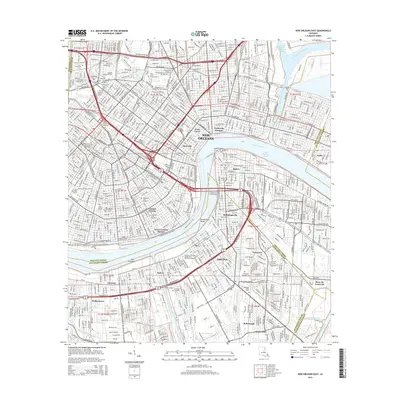 2015 Map of New Orleans East, 2015 Print