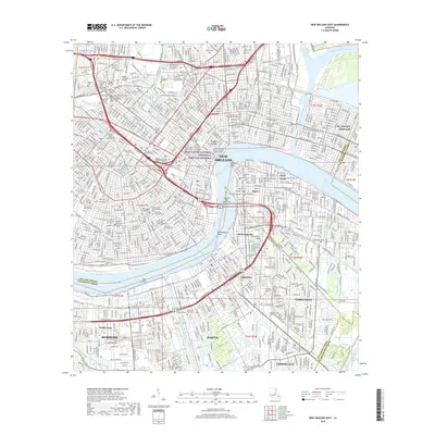2018 Map of New Orleans East, 2018 Print