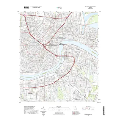 2020 Map of New Orleans East, 2020 Print
