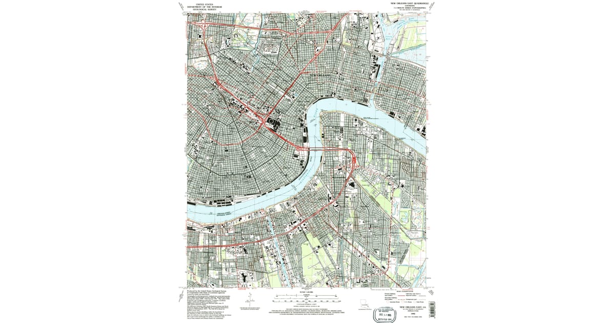 1990s Maps of Saint Bernard Parish, LA | Pastmaps
