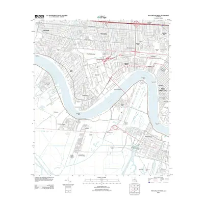 2012 Map of New Orleans West, 2012 Print