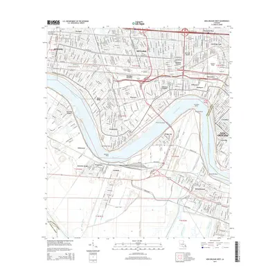 2015 Map of New Orleans West, 2015 Print