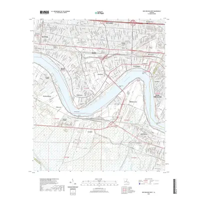 2020 Map of New Orleans West, 2020 Print