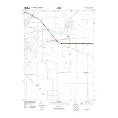 2010 Map of New Paris, 2010 Print