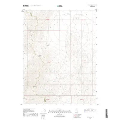 2018 Map of New Pass Peak, 2018 Print