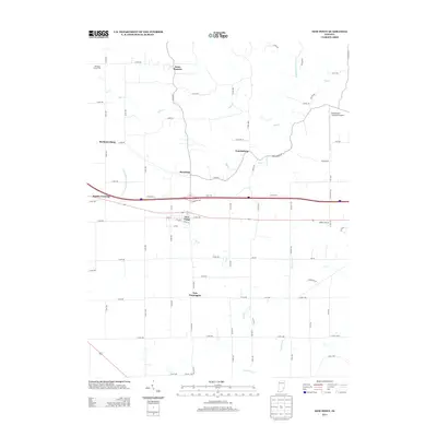 2013 Map of New Point, 2013 Print