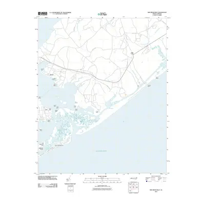 2010 Map of New River Inlet, 2010 Print