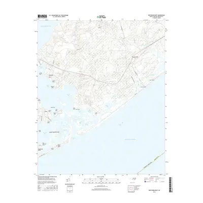 2016 Map of New River Inlet, 2016 Print