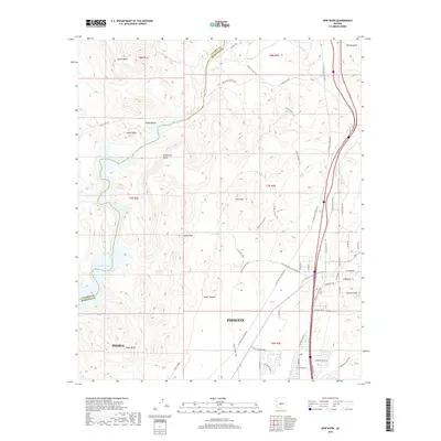 2018 Map of New River, 2018 Print