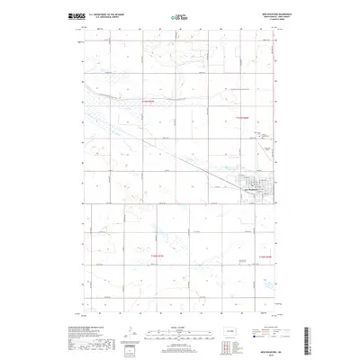 2018 Map of New Rockford, 2018 Print