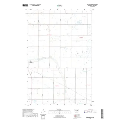 2018 Map of New Rockford NE, 2018 Print
