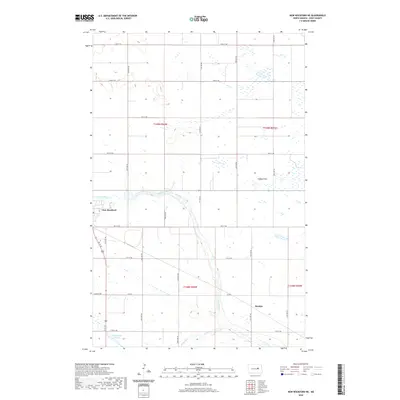 2020 Map of New Rockford NE, 2020 Print