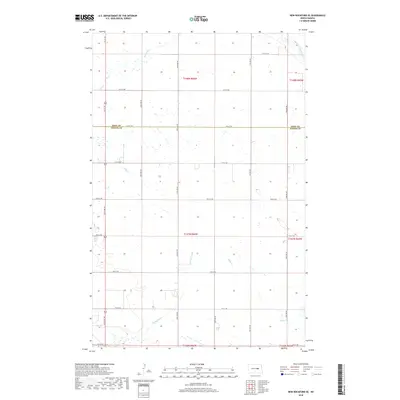2018 Map of New Rockford SE, 2018 Print