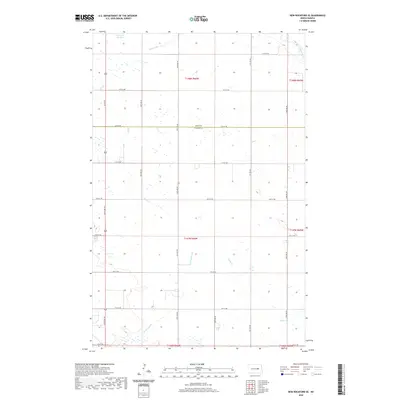 2020 Map of New Rockford SE, 2020 Print