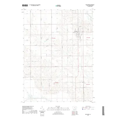 2018 Map of New Sharon, 2018 Print