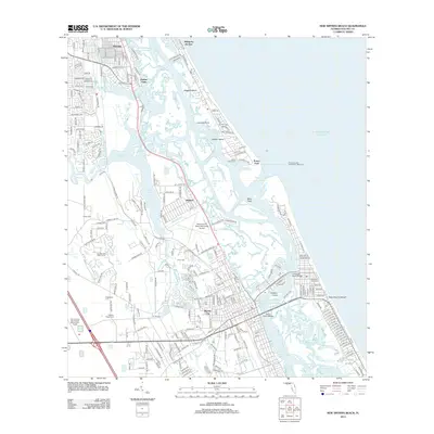 2012 Map of New Smyrna Beach, 2012 Print