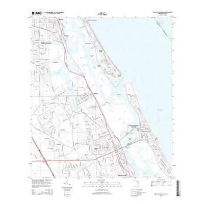 2015 Map of New Smyrna Beach, 2015 Print