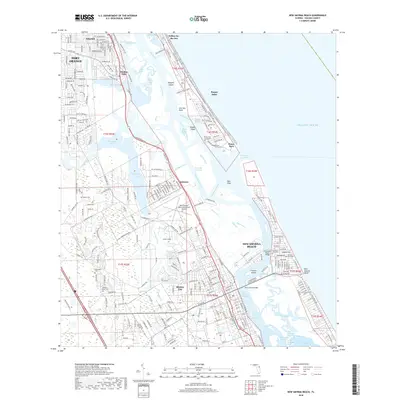 2018 Map of New Smyrna Beach, 2018 Print