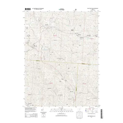 2013 Map of New Straitsville, 2013 Print