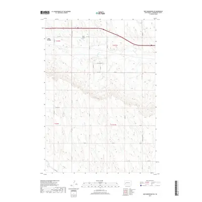 2017 Map of New Underwood SW, 2017 Print
