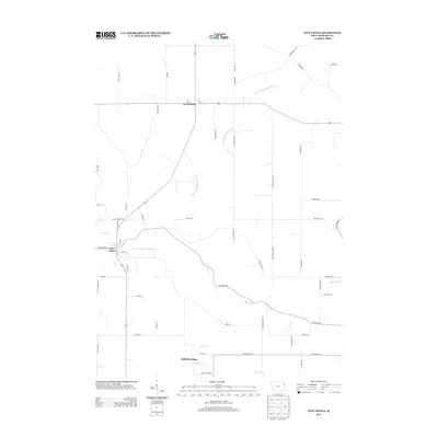 2013 Map of New Vienna, 2013 Print