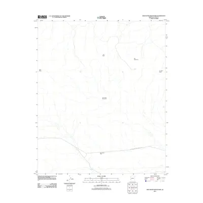 2011 Map of New Water Mountains, 2011 Print