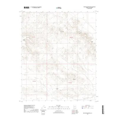 2018 Map of New Water Mountains, 2018 Print