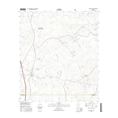 2016 Map of New Waverly, 2016 Print