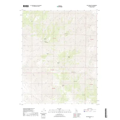2018 Map of New York Butte, 2018 Print