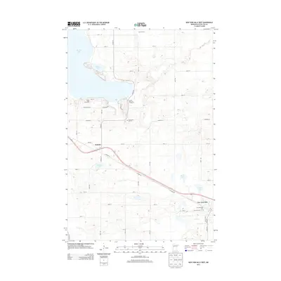 2013 Map of New York Mills West, 2013 Print