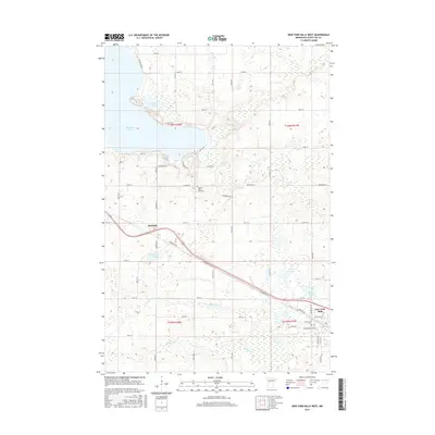 2016 Map of New York Mills West, 2016 Print