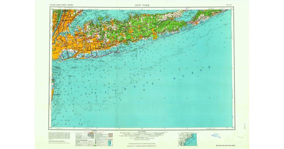 1950s Maps of Middle Village New - New York New York County Ny Usgs Topo 1954 Og 1200x630