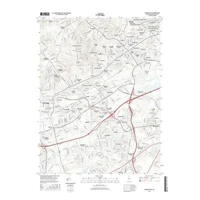 2016 Map of Newark East, 2016 Print