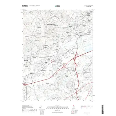 2019 Map of Newark East, 2019 Print