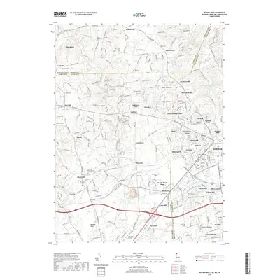 2019 Map of Newark West, 2019 Print