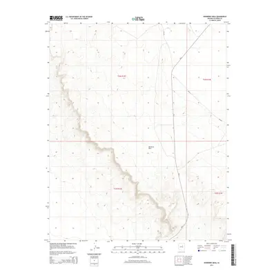 2014 Map of Newberry Mesa, 2014 Print