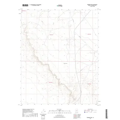 2018 Map of Newberry Mesa, 2018 Print