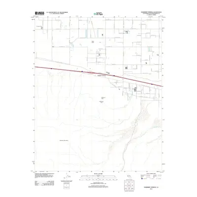 2012 Map of Newberry Springs, 2012 Print