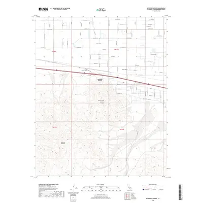 2018 Map of Newberry Springs, 2018 Print