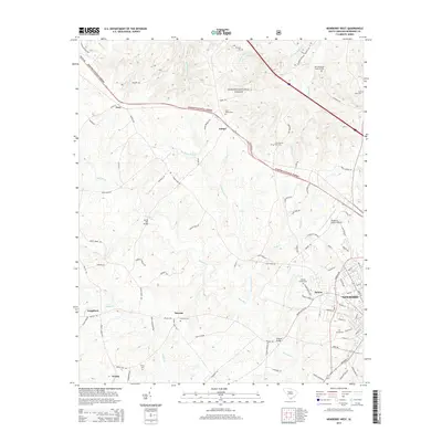 2014 Map of Newberry West, 2014 Print
