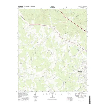 2017 Map of Newberry West, 2017 Print