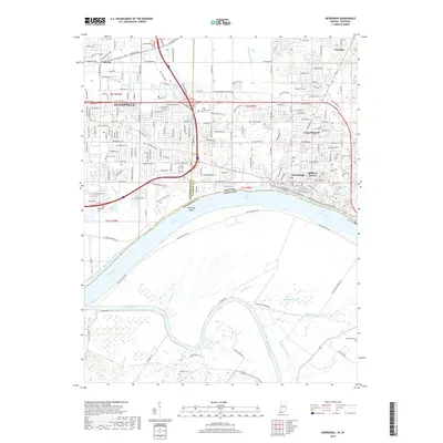 2019 Map of Newburgh, 2019 Print
