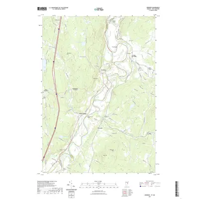 2021 Map of Newbury, 2021 Print