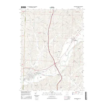 2016 Map of Newcomerstown, 2016 Print