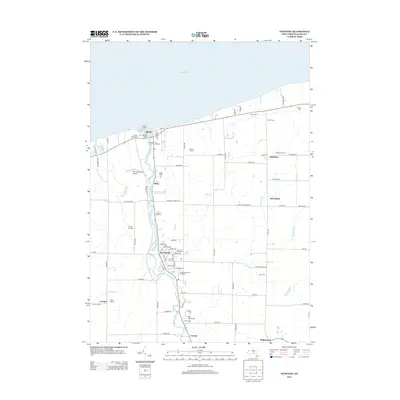 2013 Map of Newfane, 2013 Print