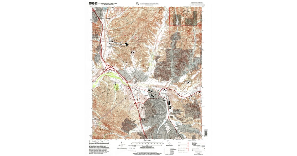 1990s Maps of Stevenson Ranch, Los Angeles County | Pastmaps