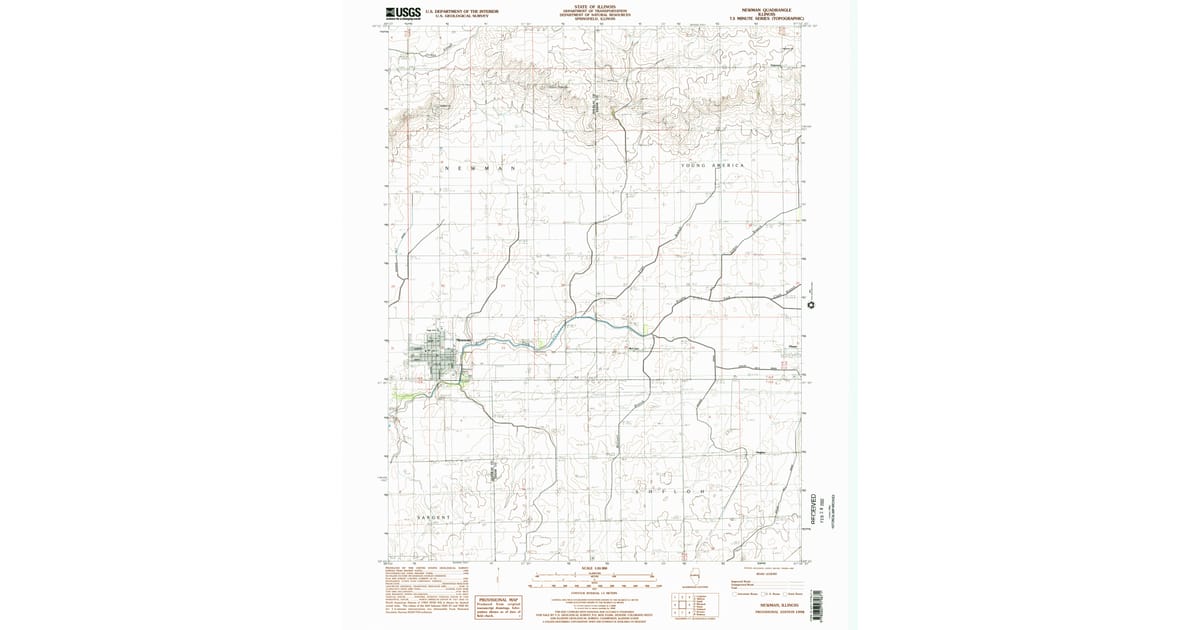 1990s Maps of Edgar County, IL | Pastmaps